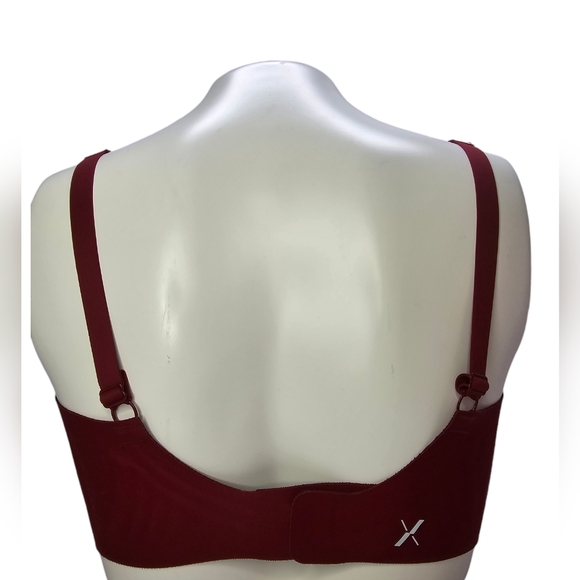 Knix Revolution V-Neck Bra in color red velvet size Medium++ No padding inserts - Picture 4 of 9